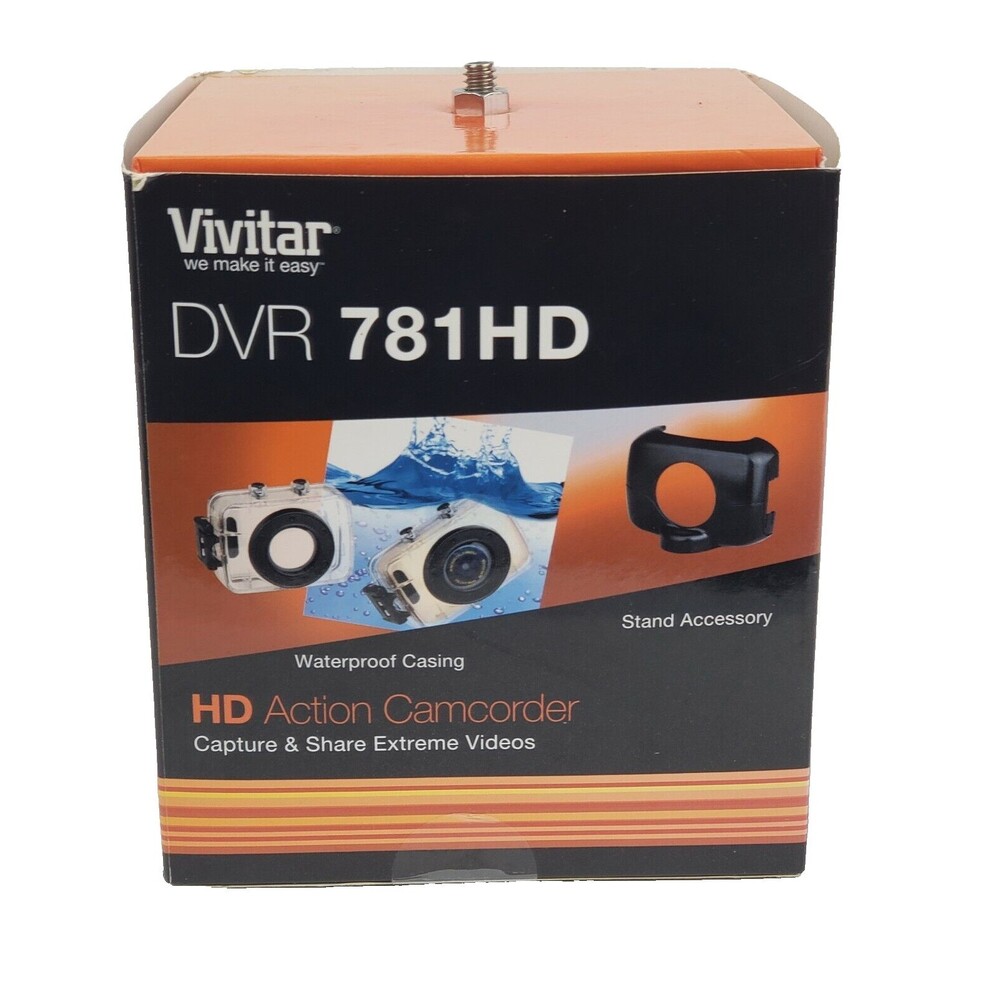 Vivitar HD Camcorder Camera Action Waterproof DVR 781HD  5.1 MP 4x